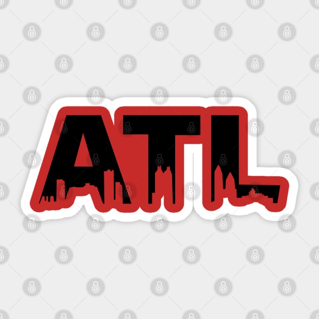 ATL Skyline Sticker by ilrokery